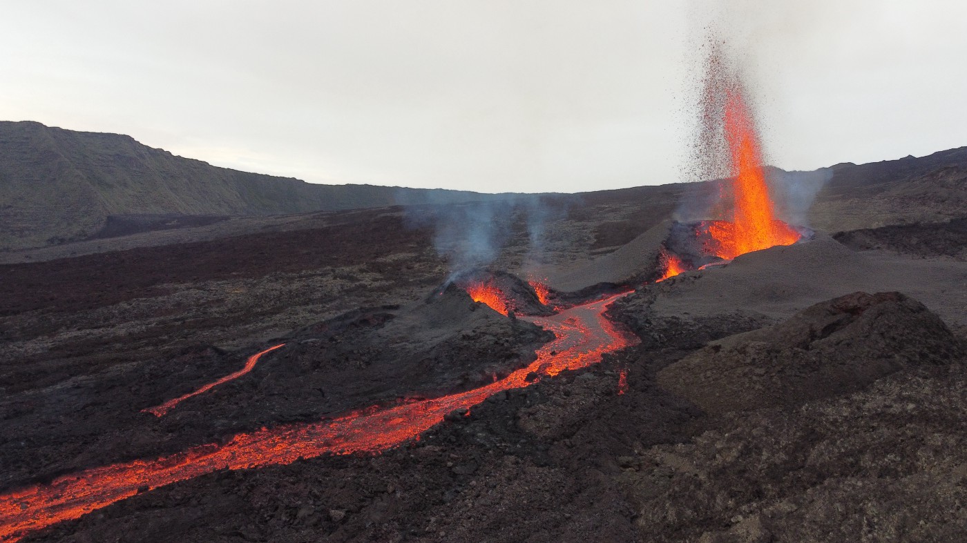 Piton de la Fournaise volcano